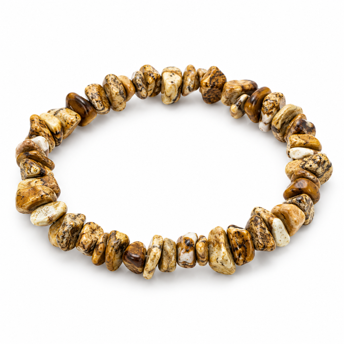 Picture Jasper Chip Bracelet — tabletop hero