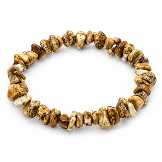 Picture Jasper Chip Bracelet — tabletop hero