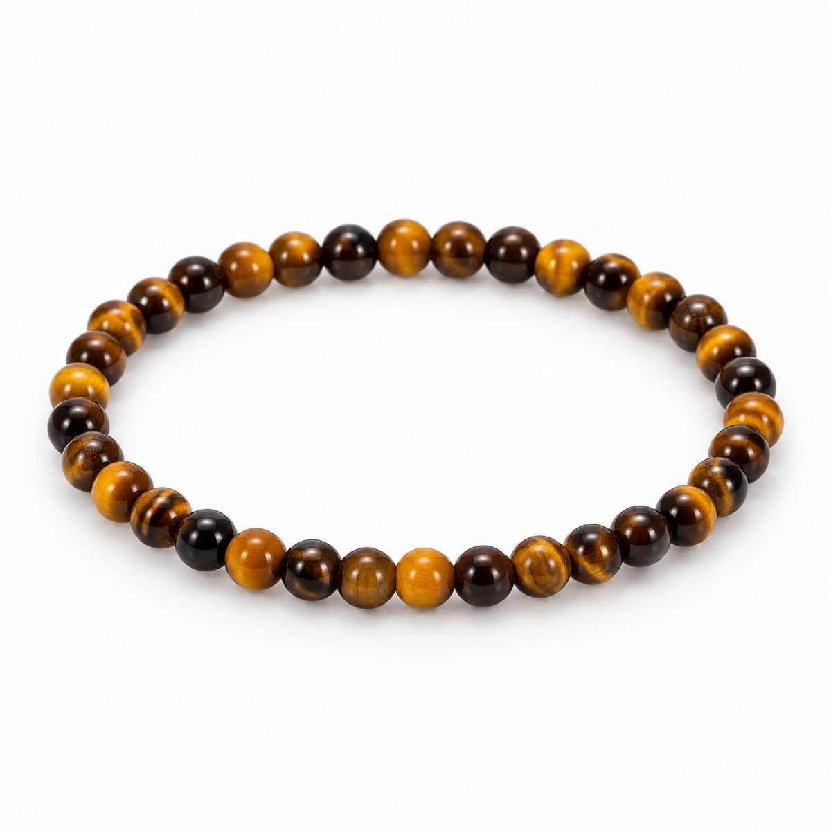 Tiger Eye Fine Bead Bracelet - Dark — tabletop hero