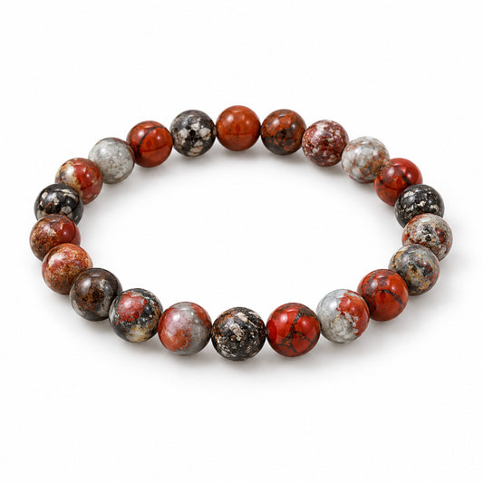 Brecciated Jasper Bead Bracelet — tabletop hero