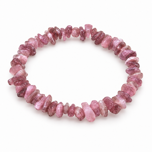 Rubellite Chip Bracelet — tabletop hero