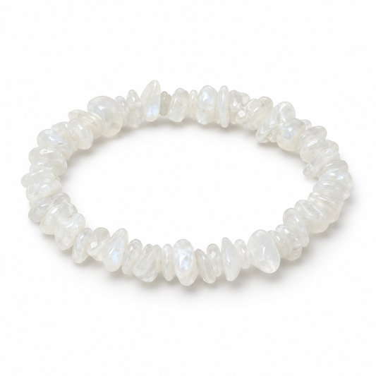 Moonstone Chip Bracelet — tabletop hero