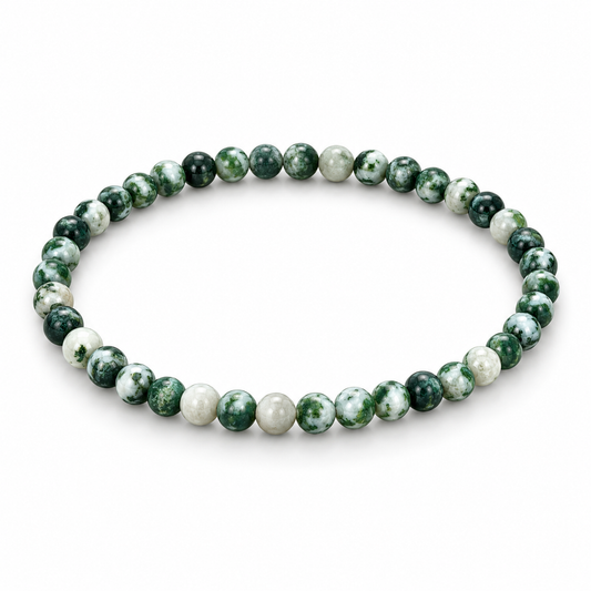 Tree Agate Fine Bead Bracelet — tabletop hero