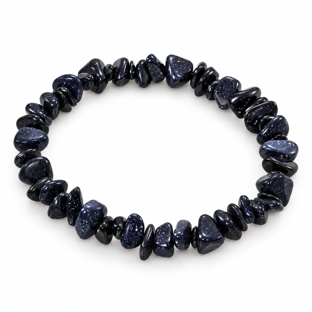 Blue Sandstone Chip Bracelet — tabletop hero