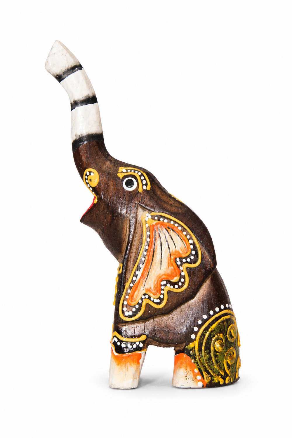 Painted Wooden Elephant Mini - 01-main