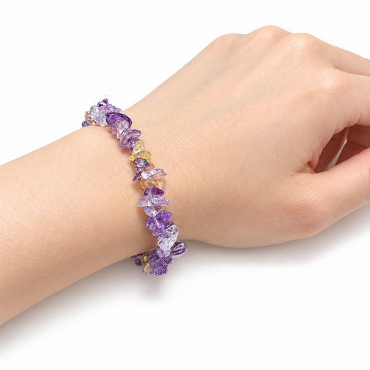 Ametrine Chip Bracelet — wrist angle