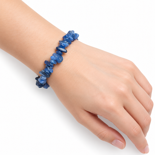 Kyanite Chip Bracelet — wrist angle