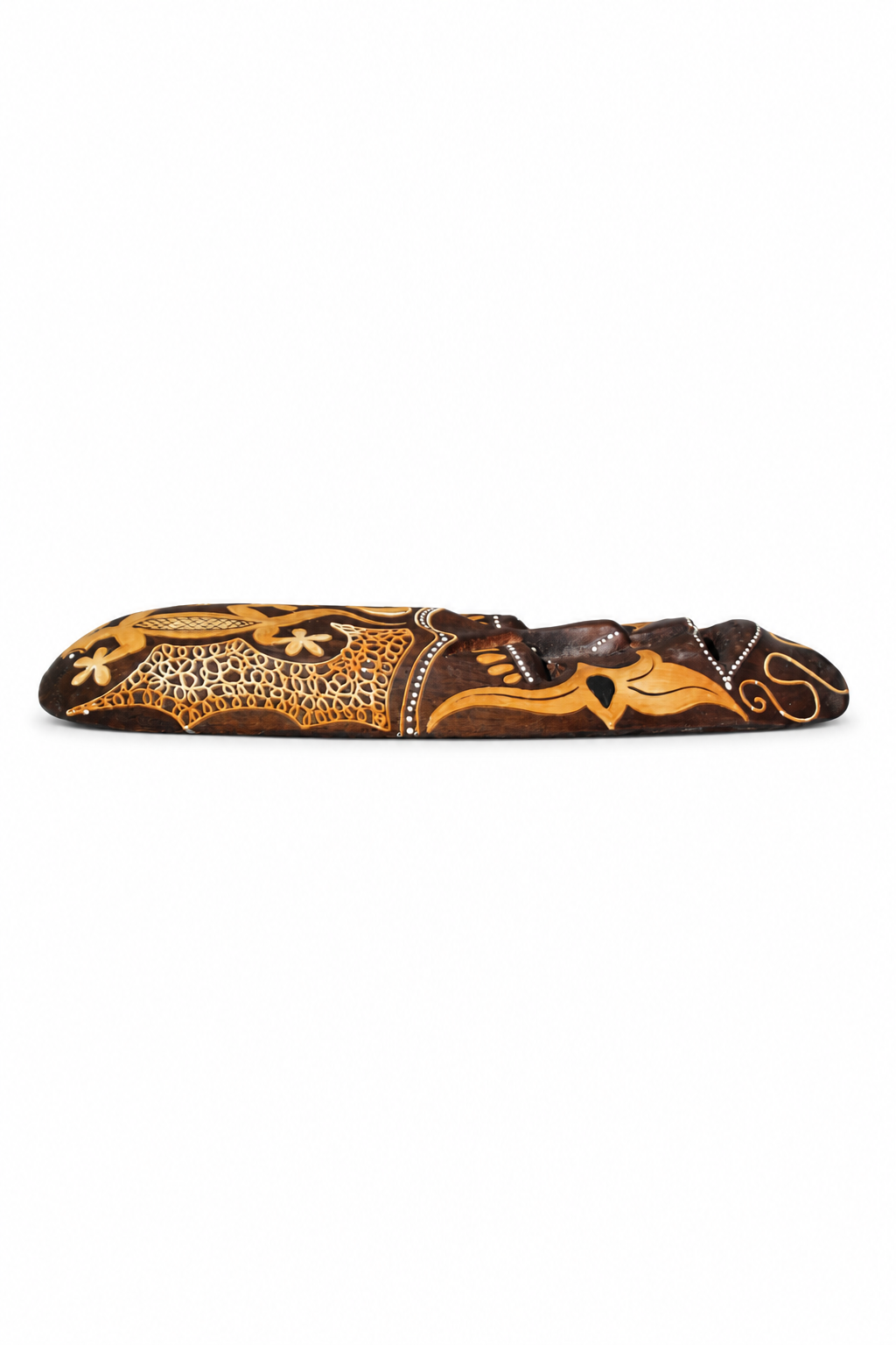 Black and Gold Tribal Mask - 02-angle