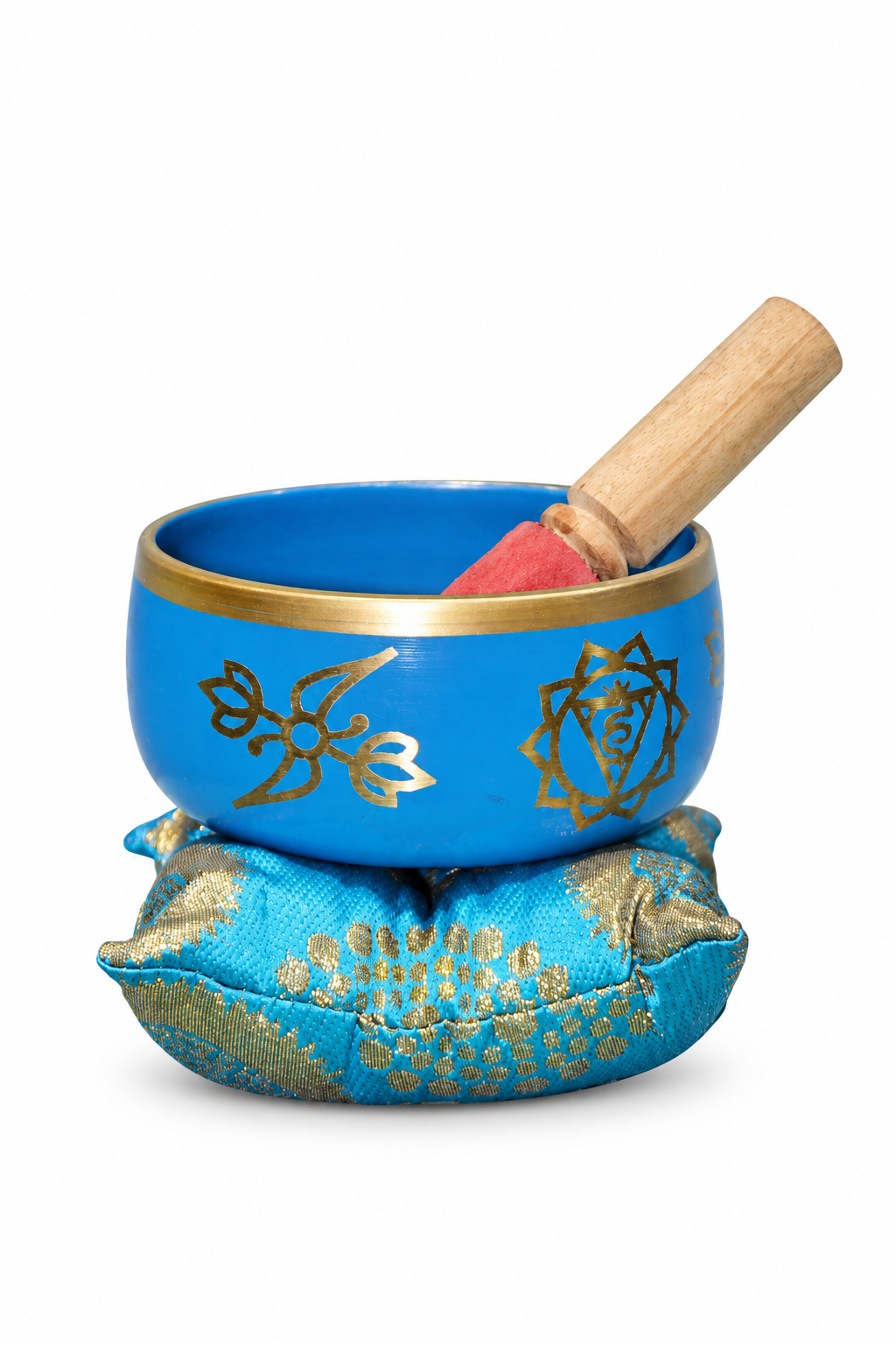 Blue Chakra Singing Bowl - 02-angle