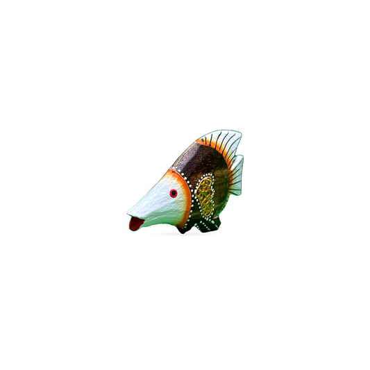 Hand-Painted Wooden Fish - Small - 2