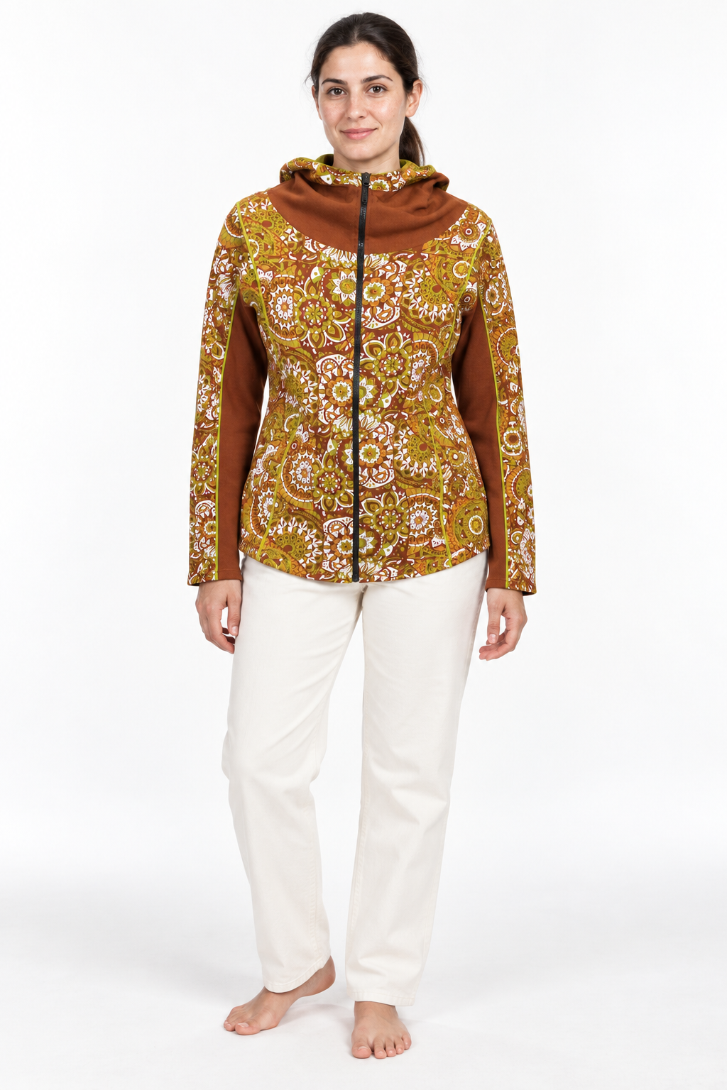 Jacket - Brown Paisley Pattern