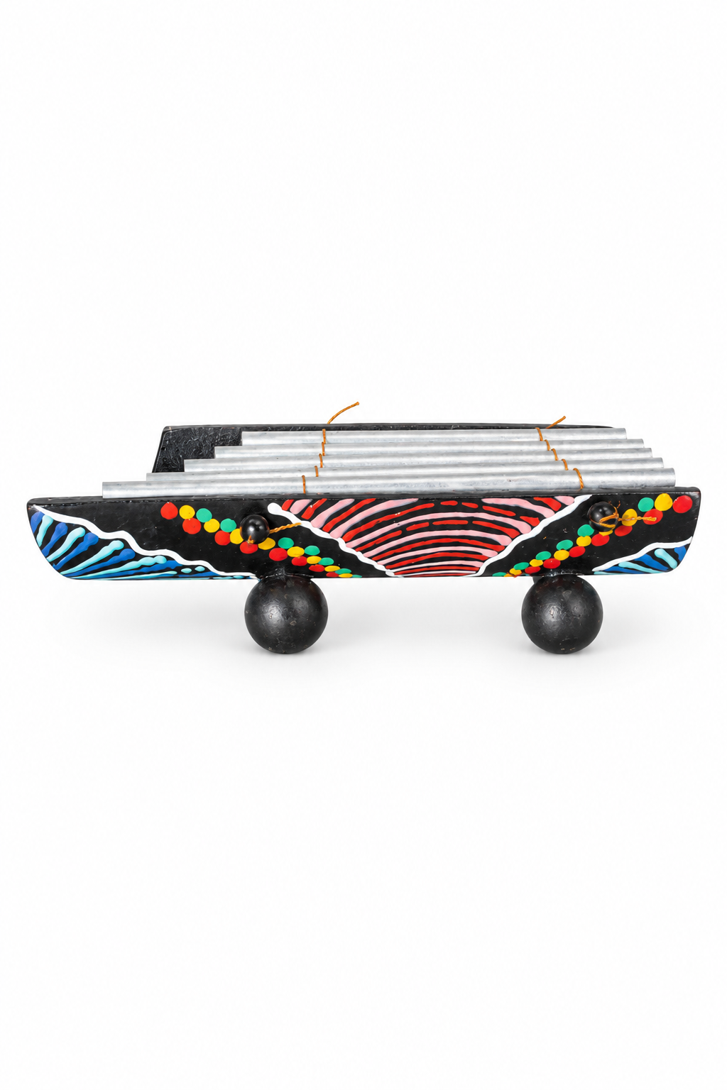 Painted Metal Xylophone - 03-side