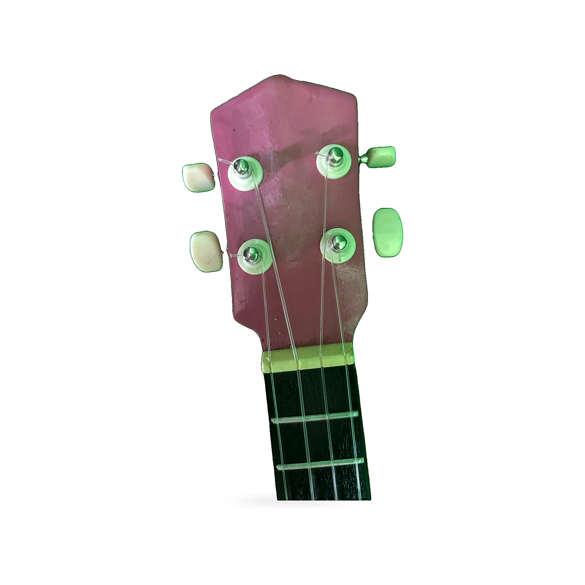 Hand-Painted Dot Art Ukulele - Green Multicolour - corrected view 3