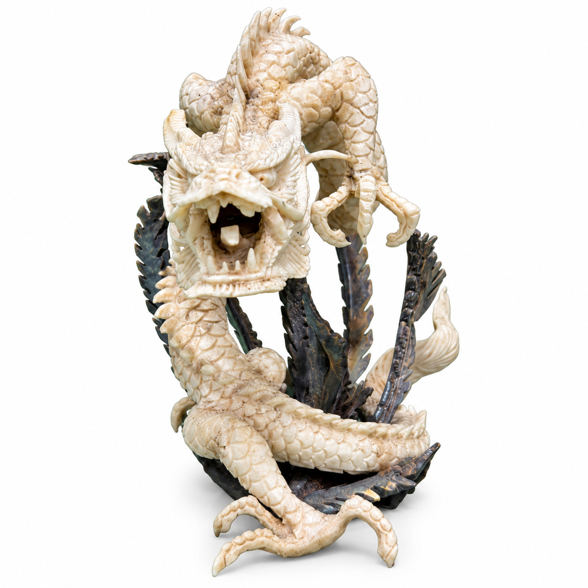 Carved Dragon Sculpture - verified corrected view 4