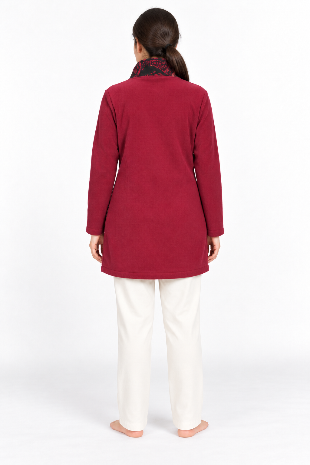 Jacket - Burgundy Abstract Trim