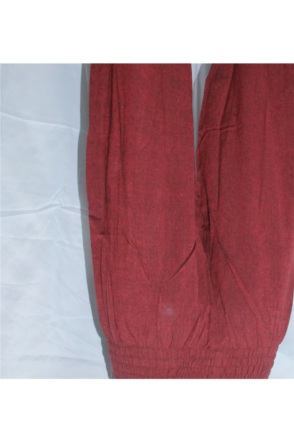 Rust Wide Leg Pants fabric detail