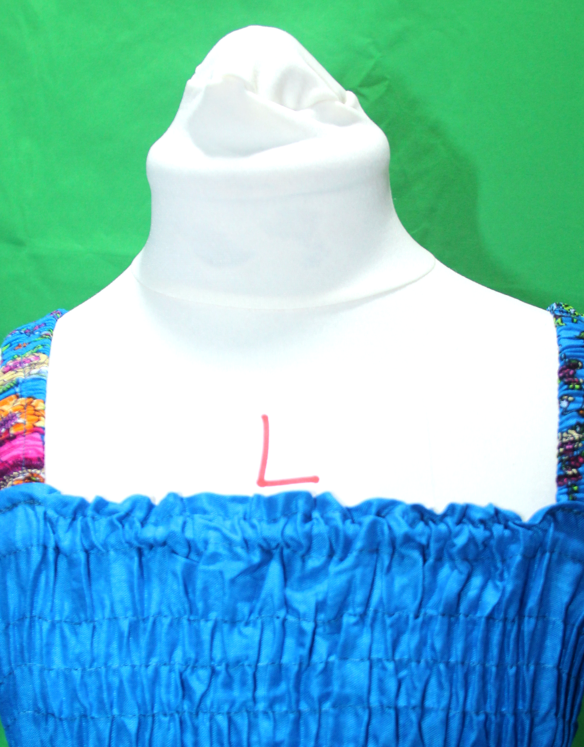 Blue Floral - Girls' Smocked Rayon Dress