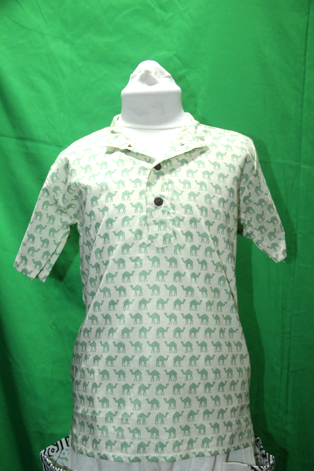 Mint Camel Print Shirt - original product view