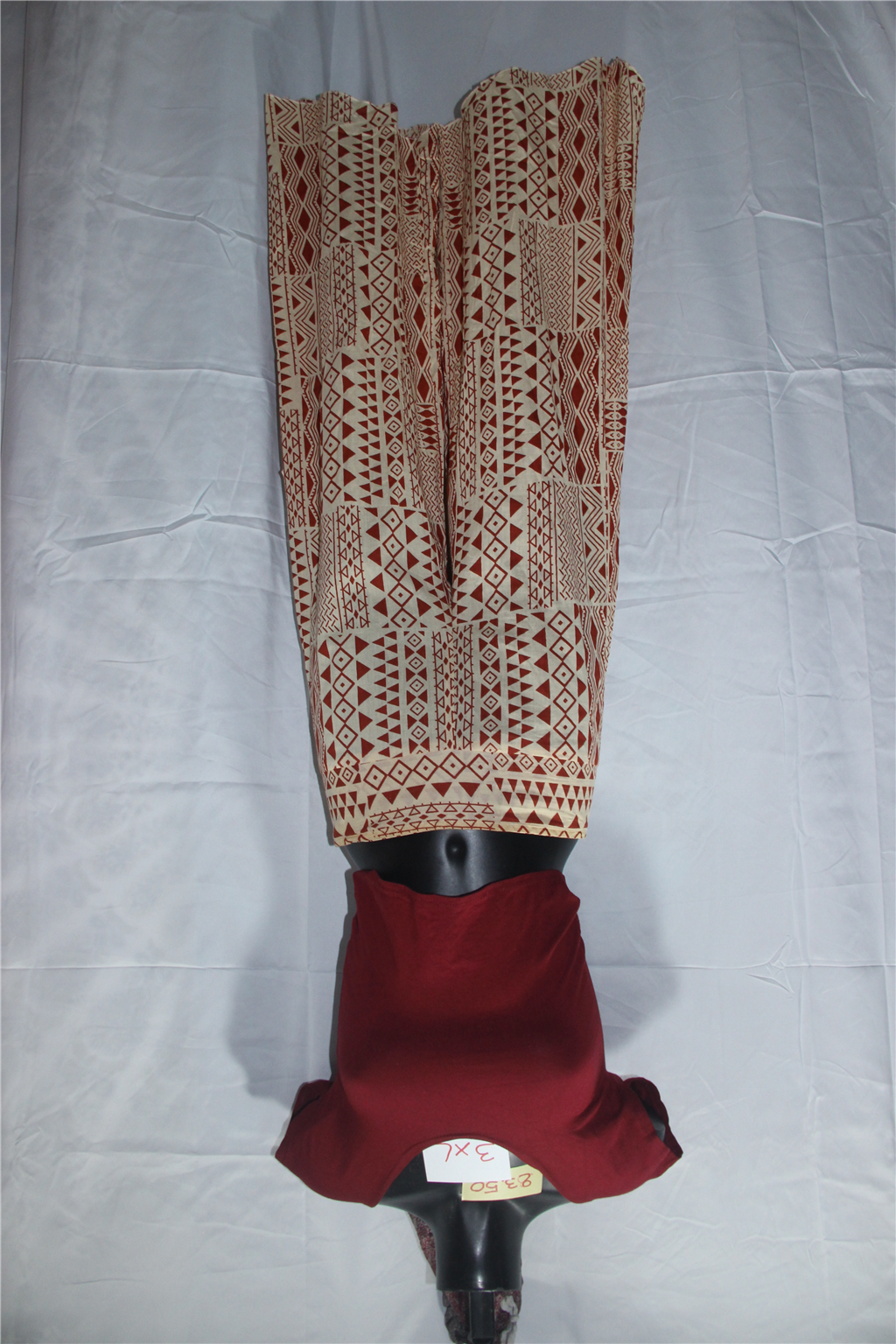 Peach Crochet Palazzo full garment fit view