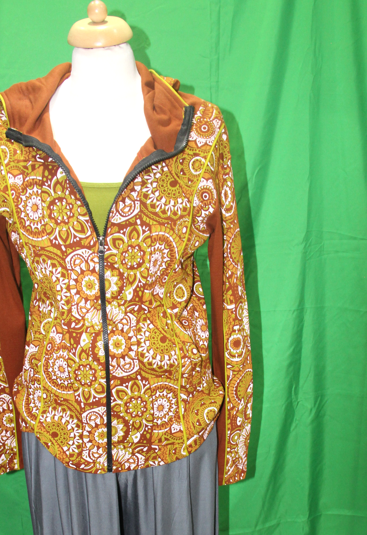 Jacket - Brown Paisley Pattern