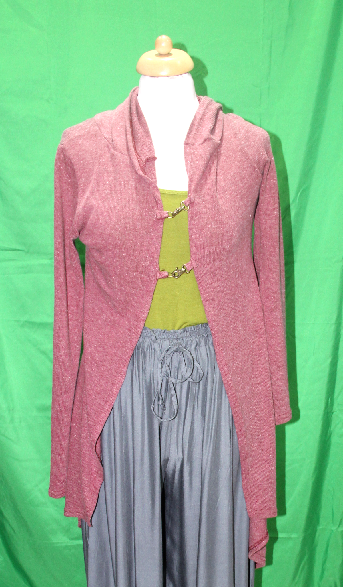 Jacket - Dusty Rose Long Cardigan