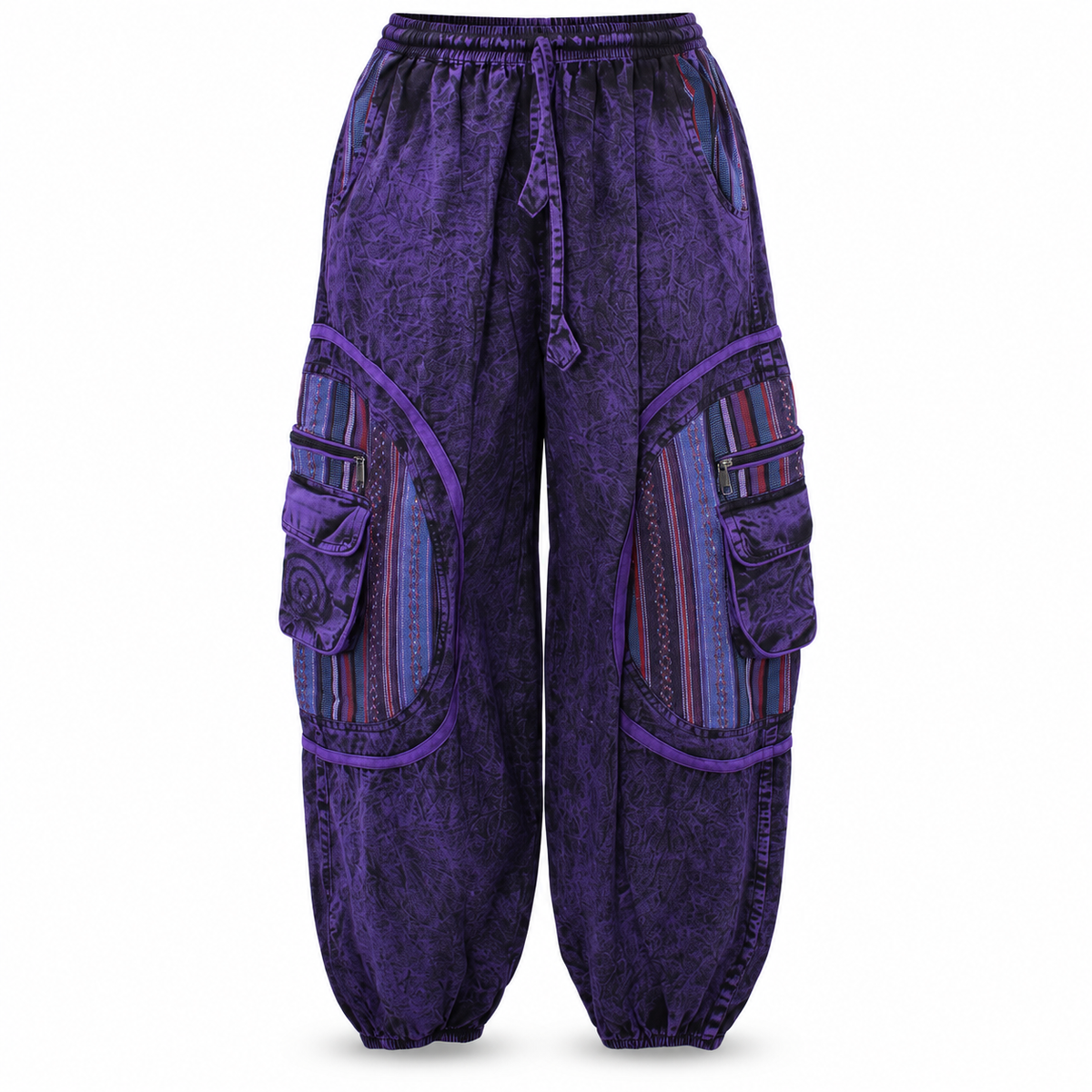 Purple Washed Cargo Pants – view 5