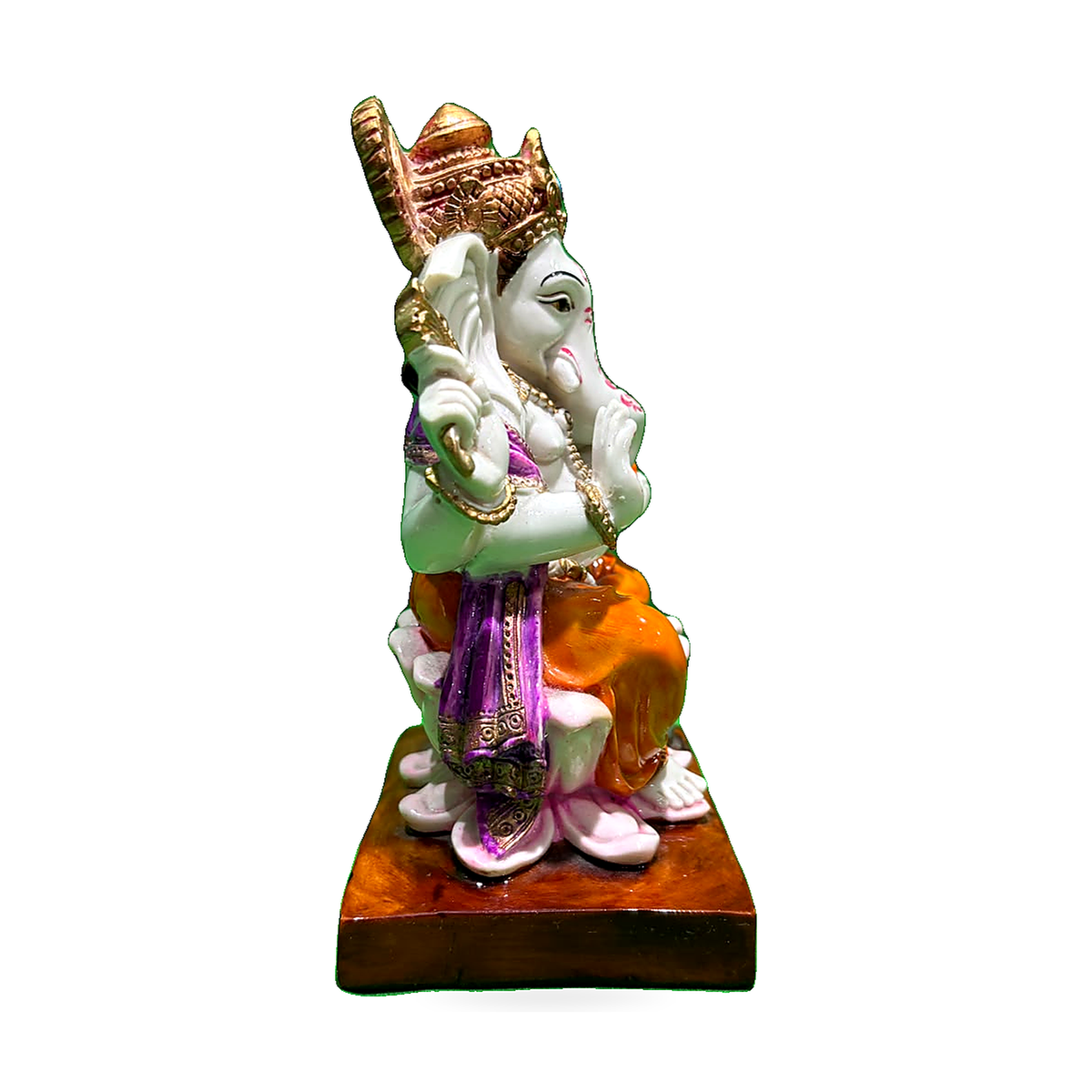27 Hand-Painted Ganesha Statue - enlarged product view