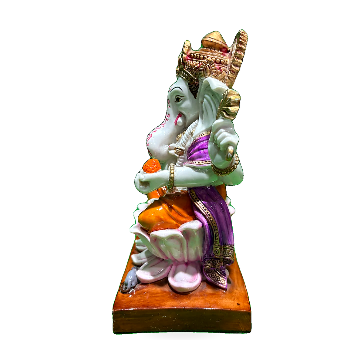 27 Hand-Painted Ganesha Statue - enlarged product view