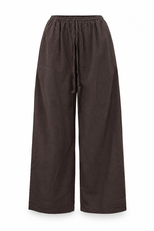 Dark Brown Wide Leg Pants – view 1