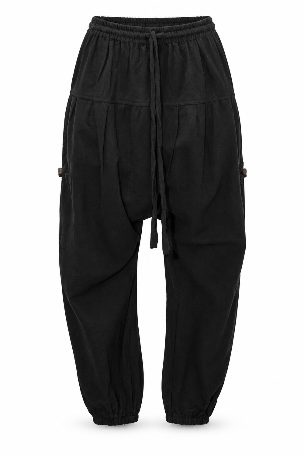 Black Plain Harem Pants – view 1