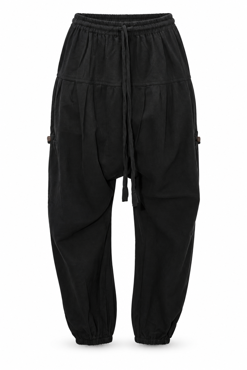 Black Plain Harem Pants – view 1
