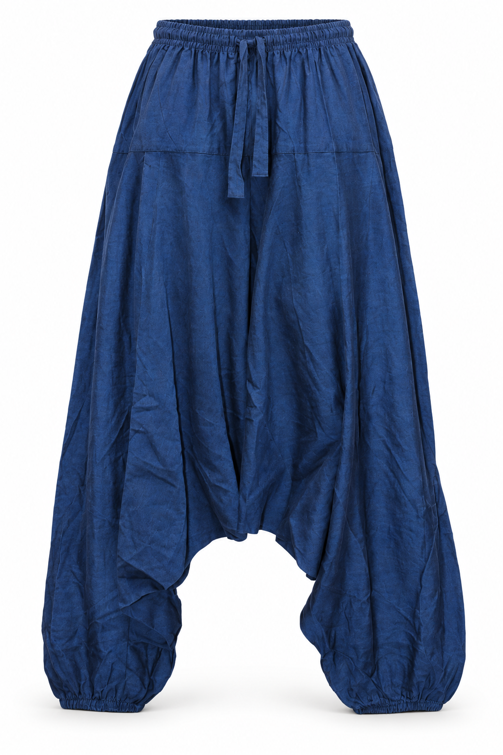 Blue Drop Crotch Harem Pants – view 1