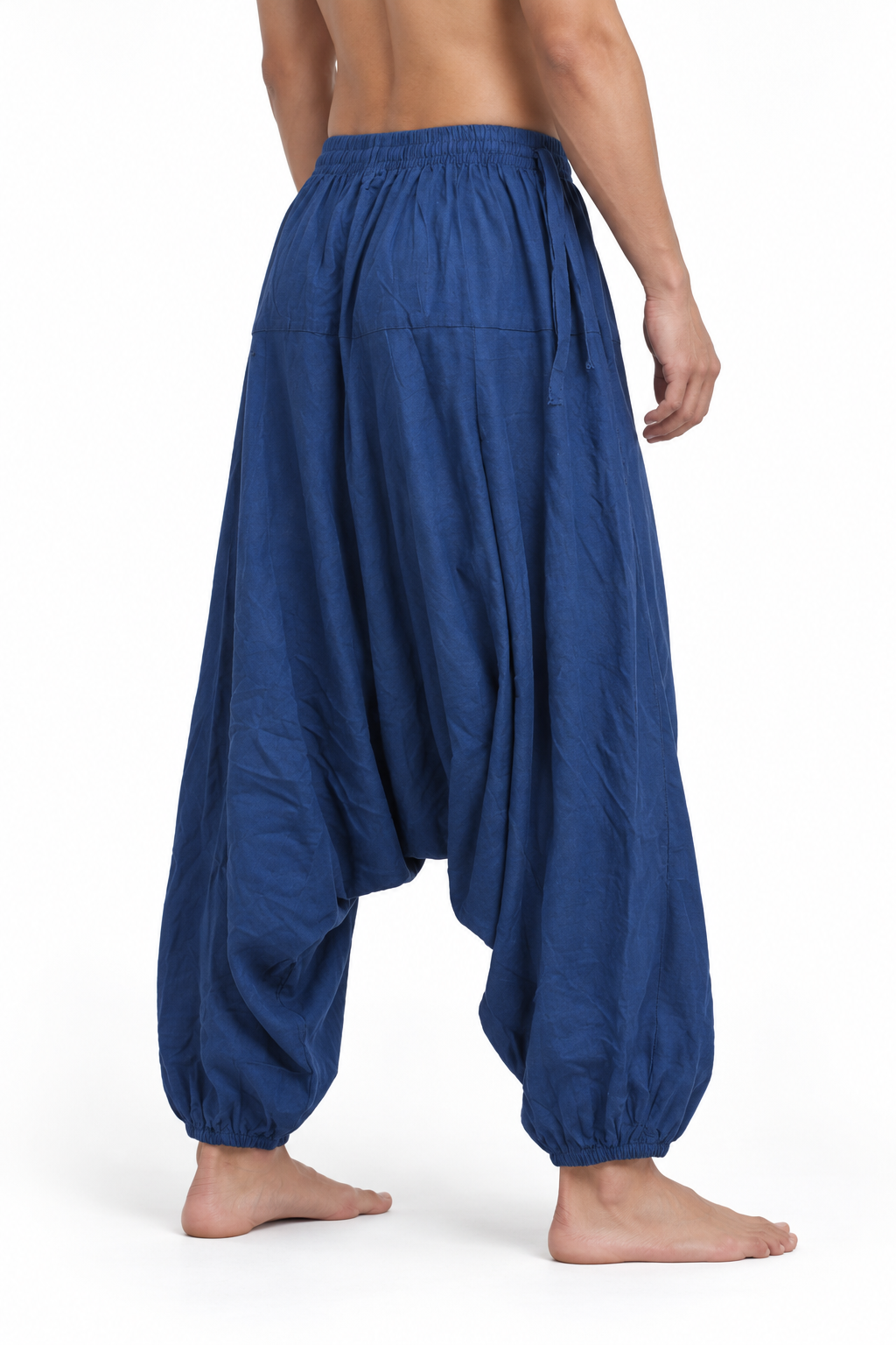 Blue Drop Crotch Harem Pants – view 3