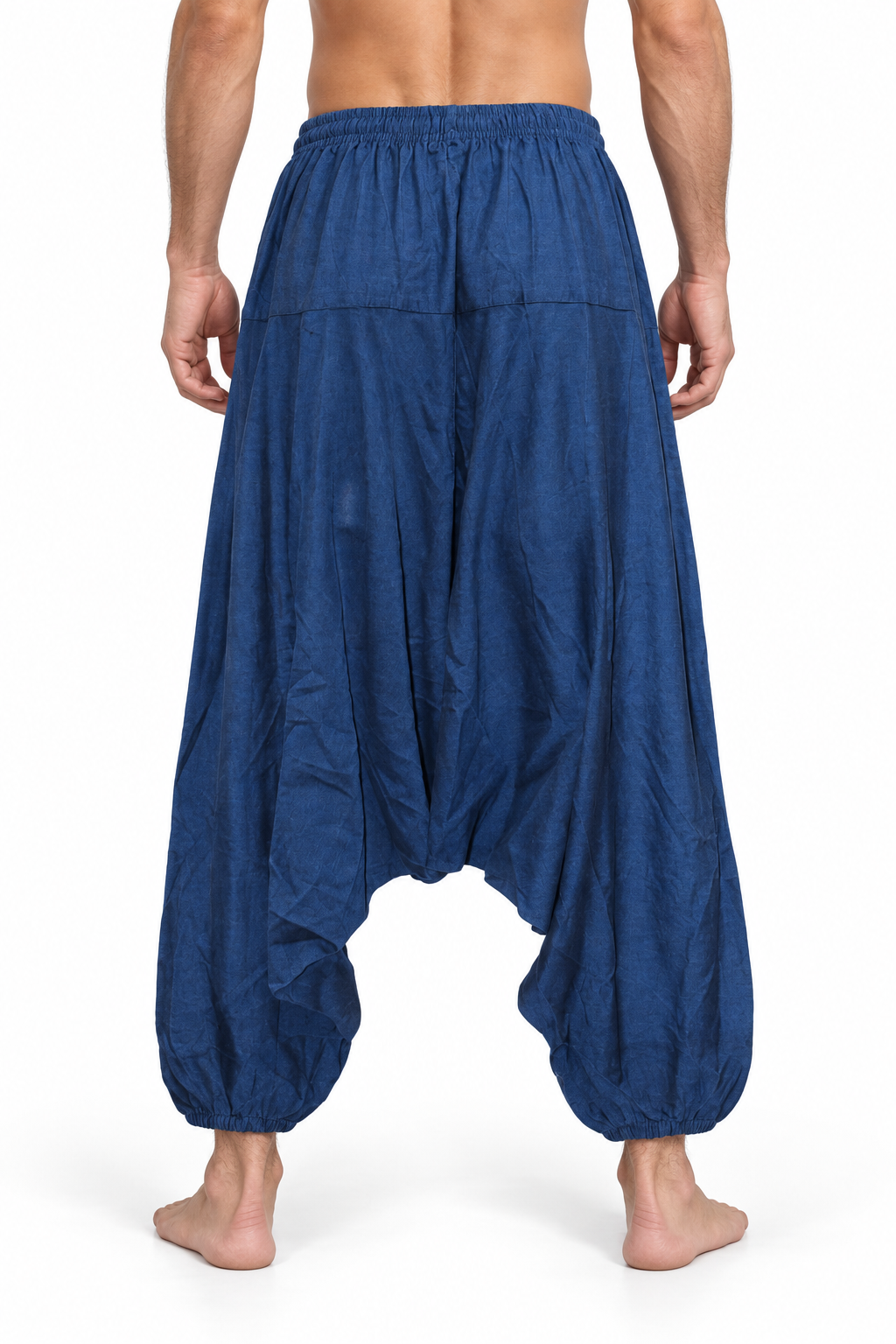 Blue Drop Crotch Harem Pants – view 4