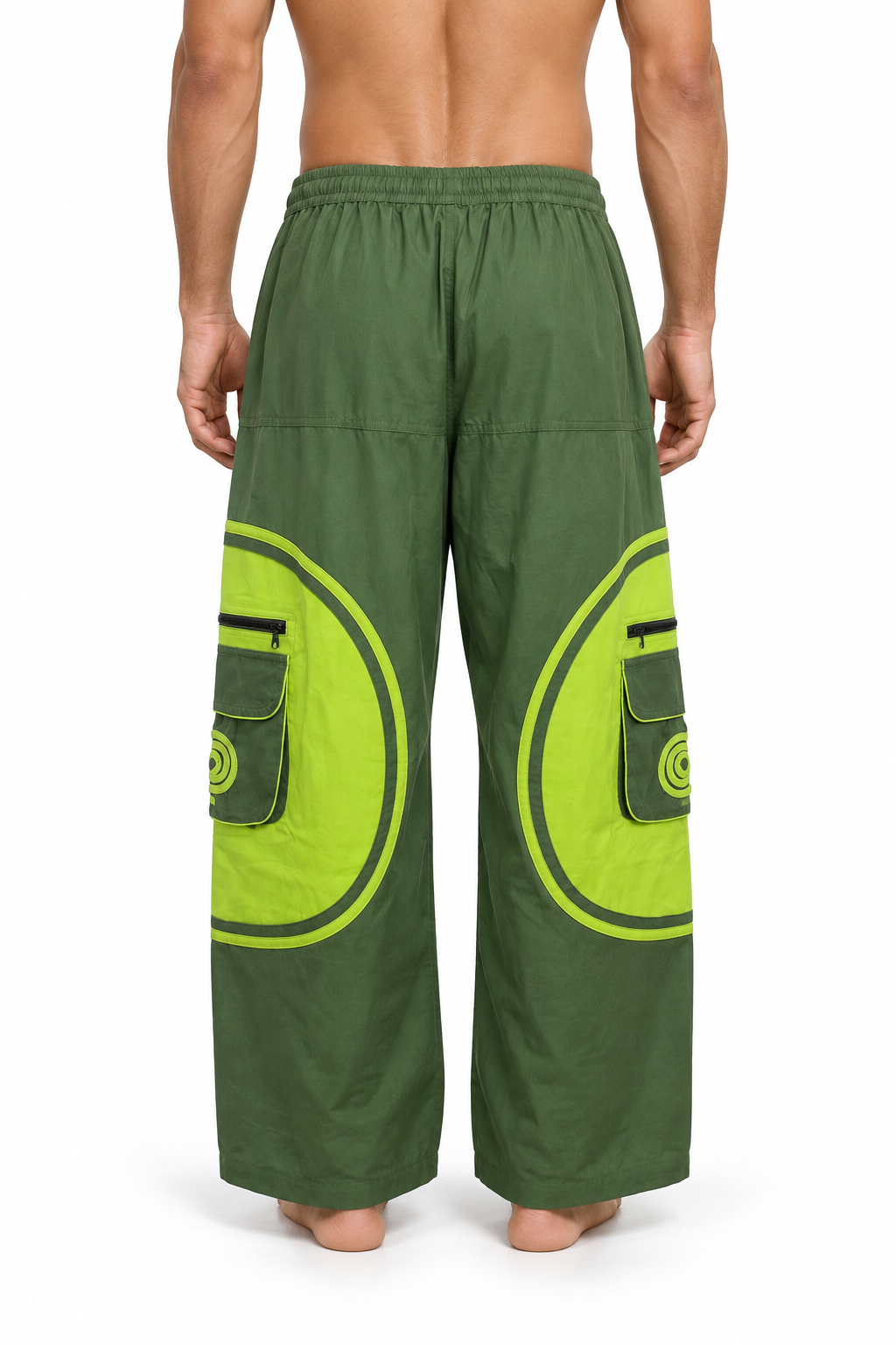 Olive Lime Circle Cargo Pants – view 4