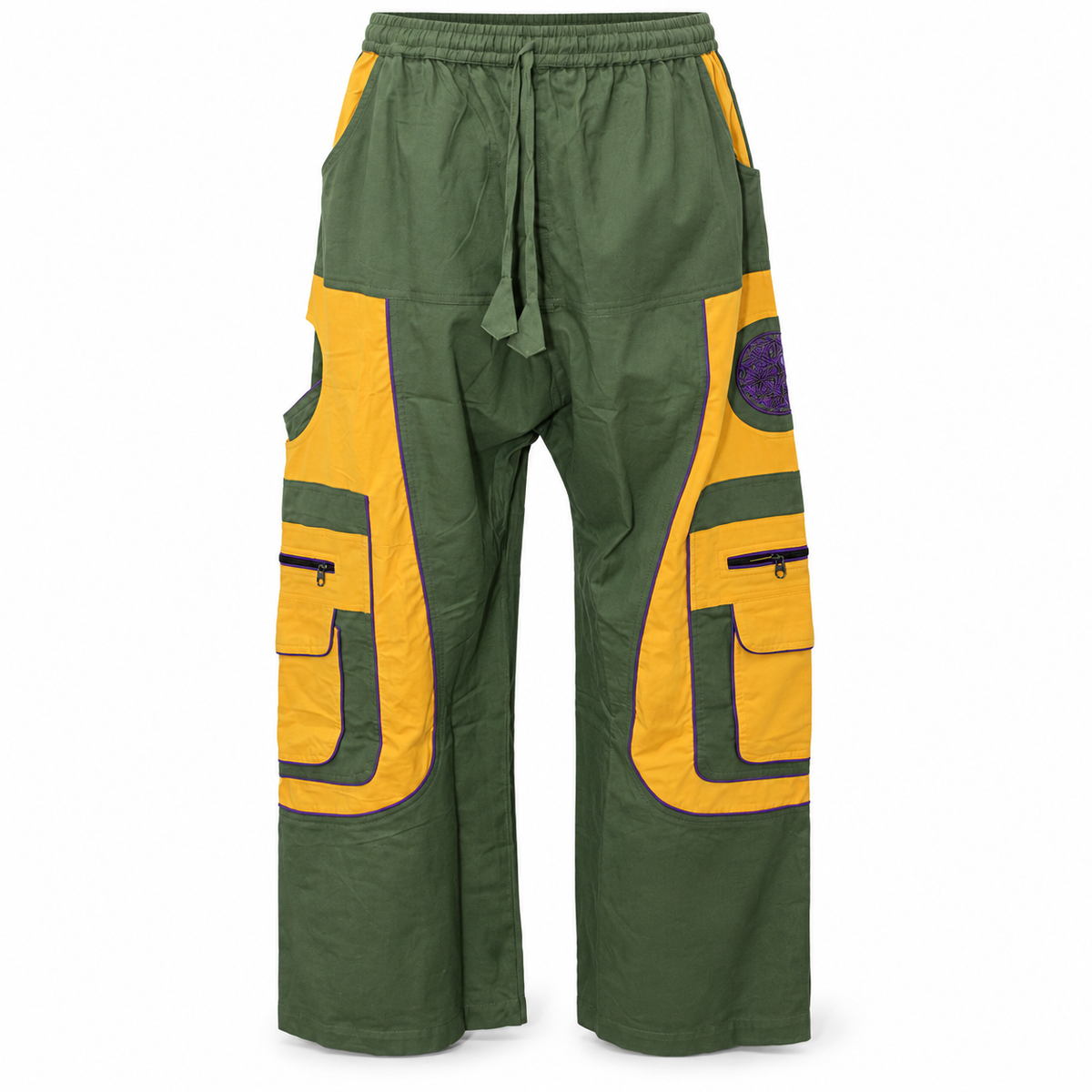 Olive Yellow Cargo Pants – view 5