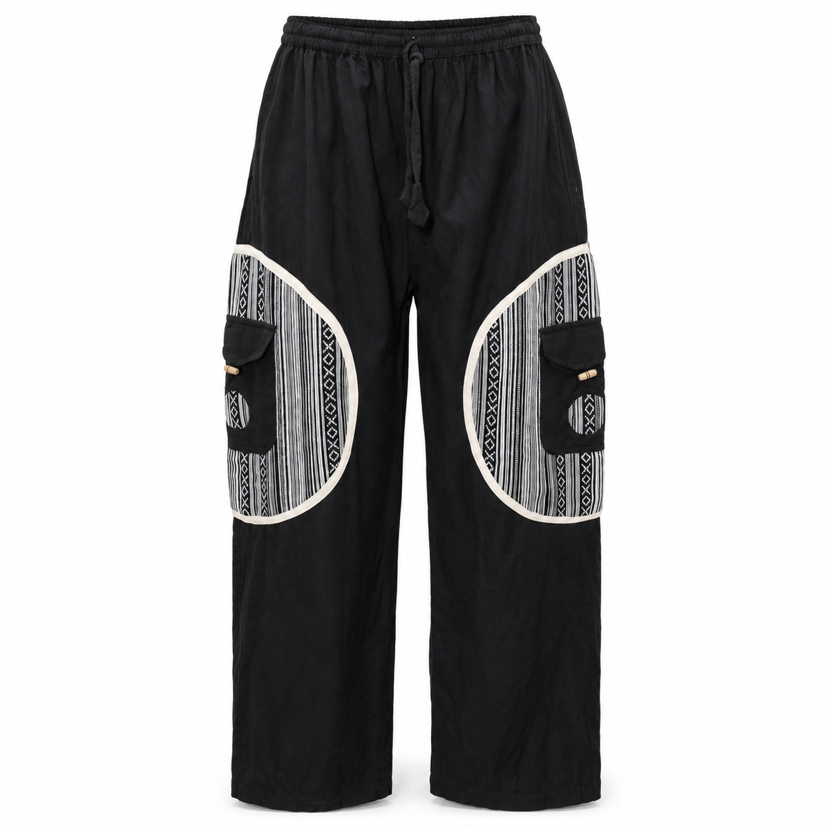 Black White Circle Cargo Pants – view 5