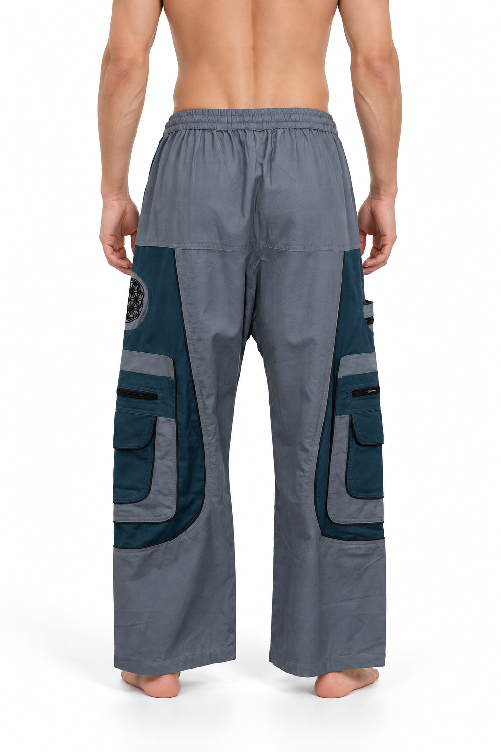 Grey Teal Cargo Pants – view 4