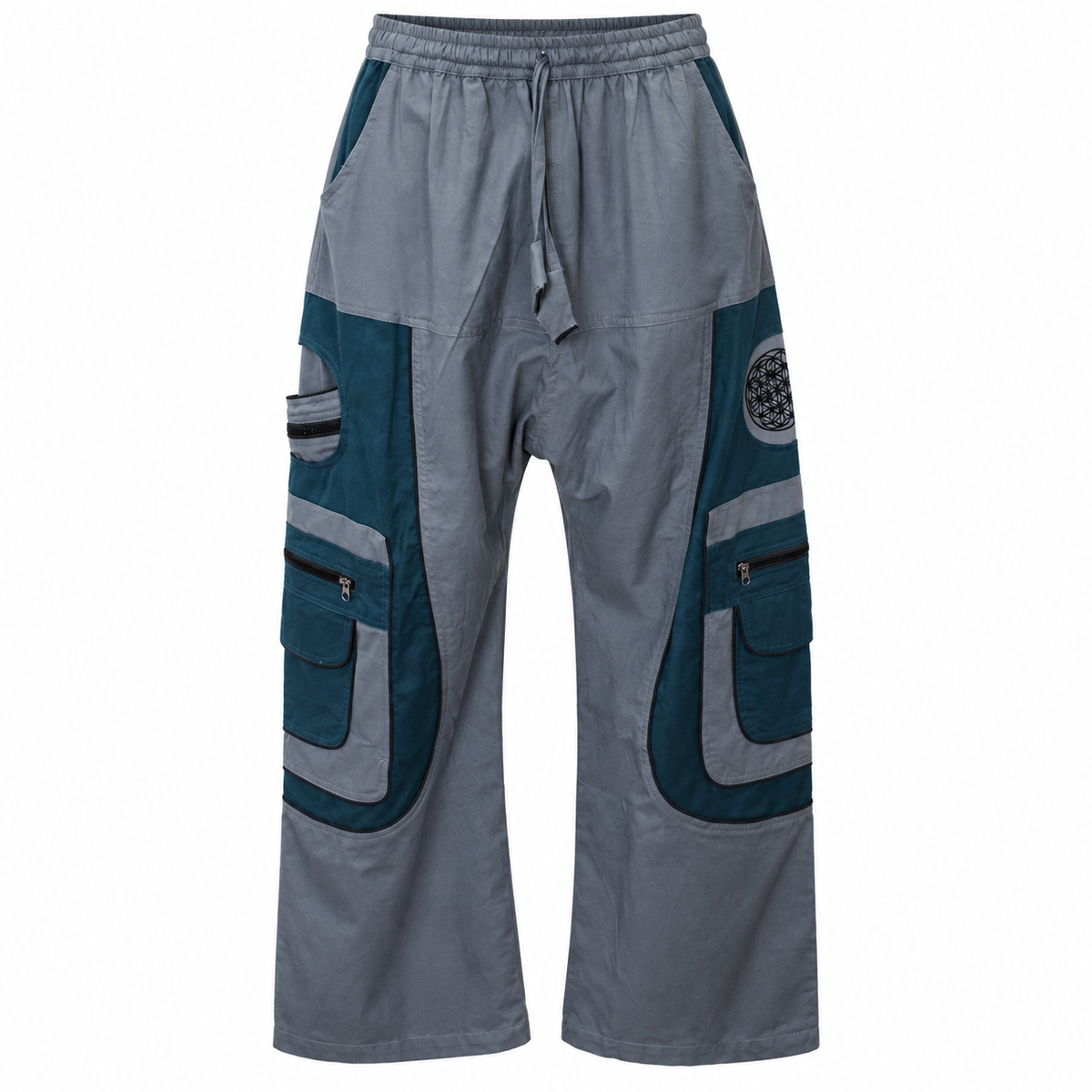 Grey Teal Cargo Pants – view 5