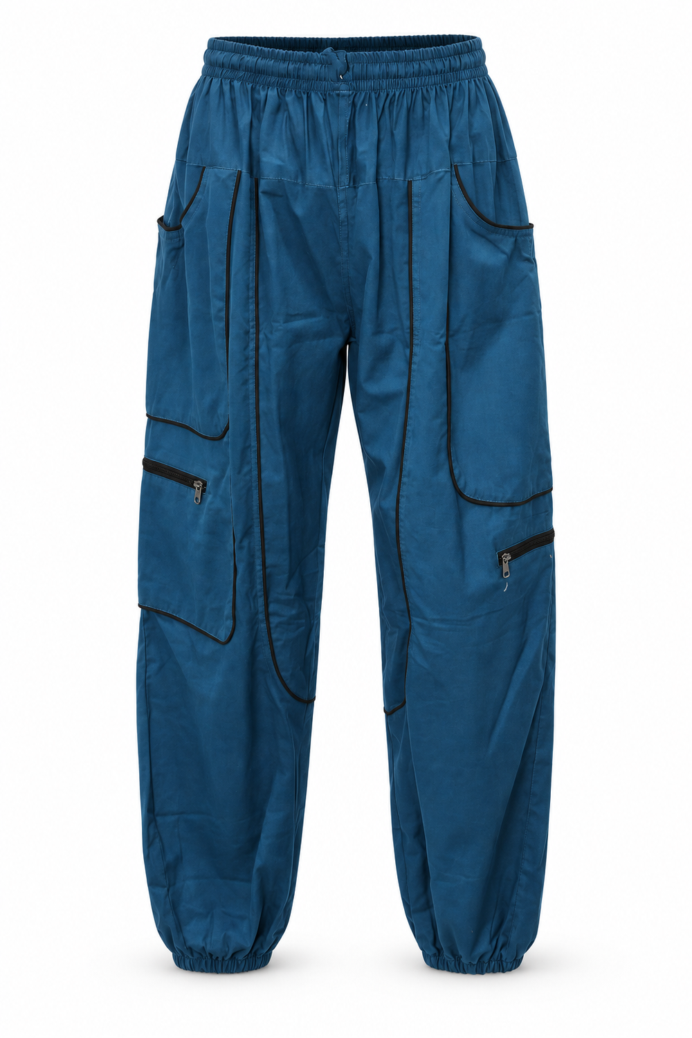 Blue Multi Pocket Cargo Pants – view 1
