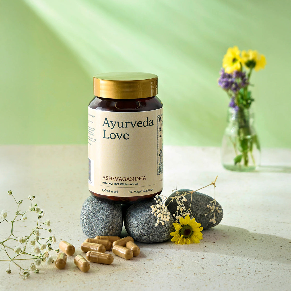 Ashwagandha (Withania Somnifera) — product lifestyle photo