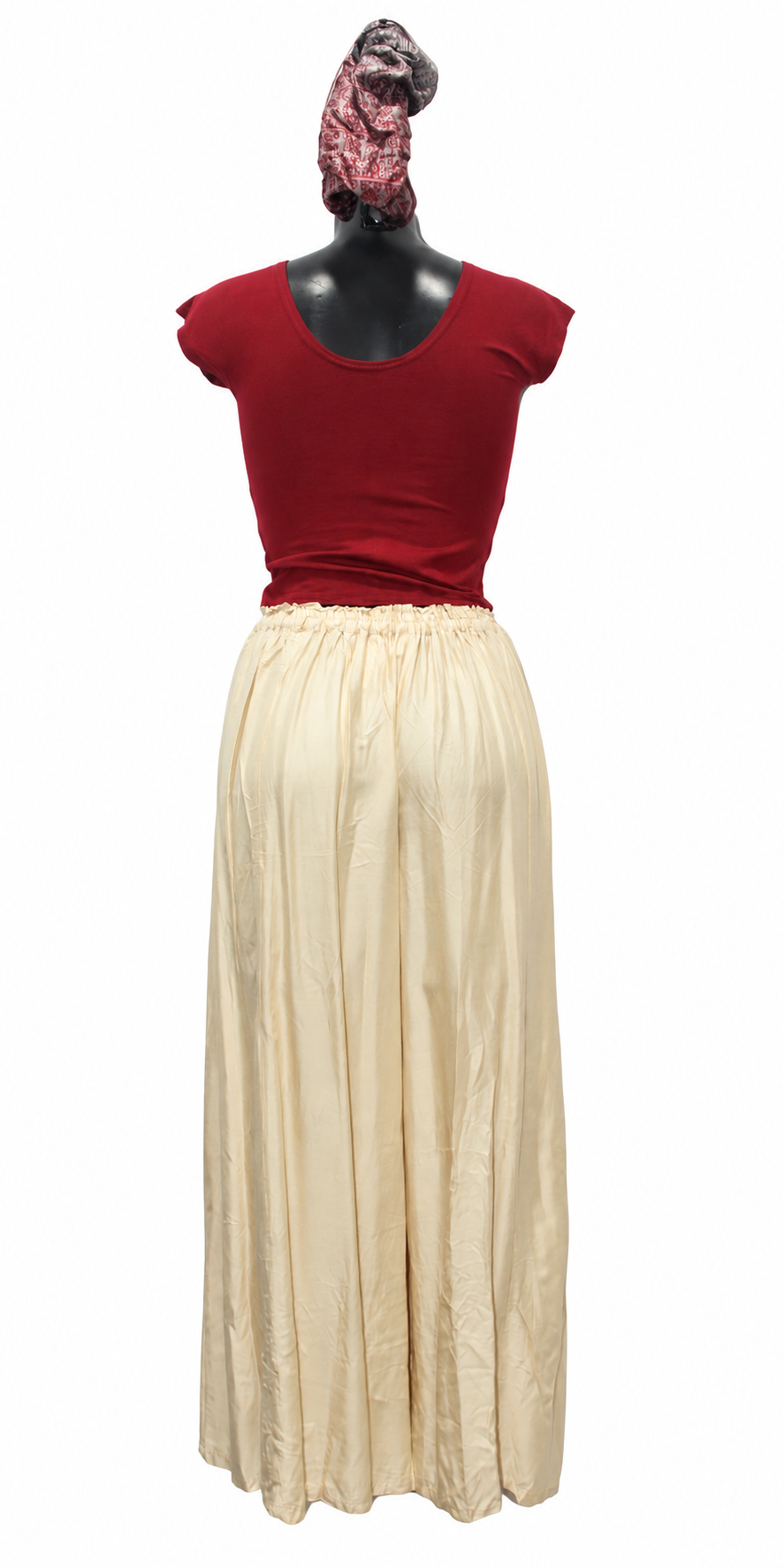 Beige Pleated Palazzo – product view 6