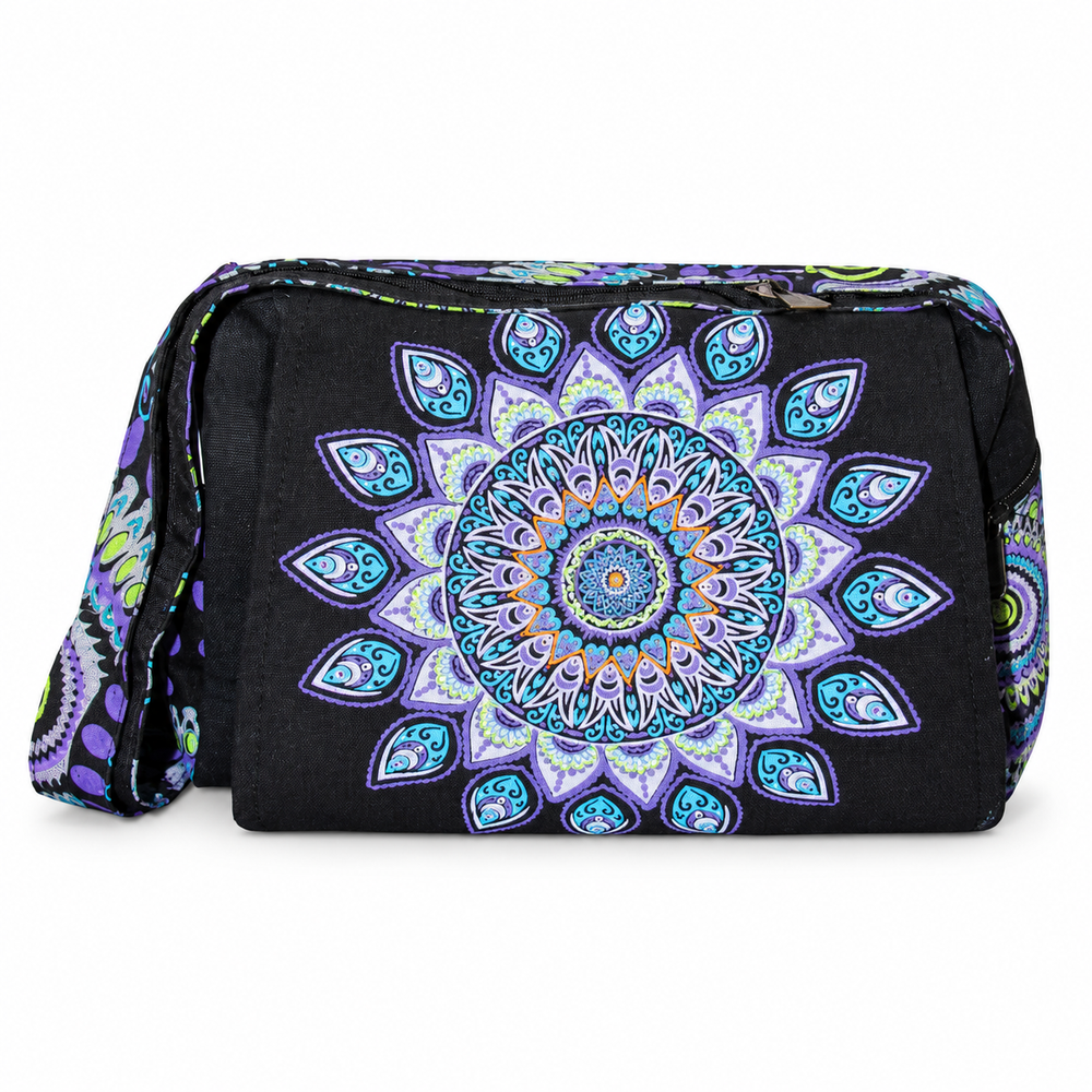 Black Blue Mandala Compact Crossbody Bag – view 1