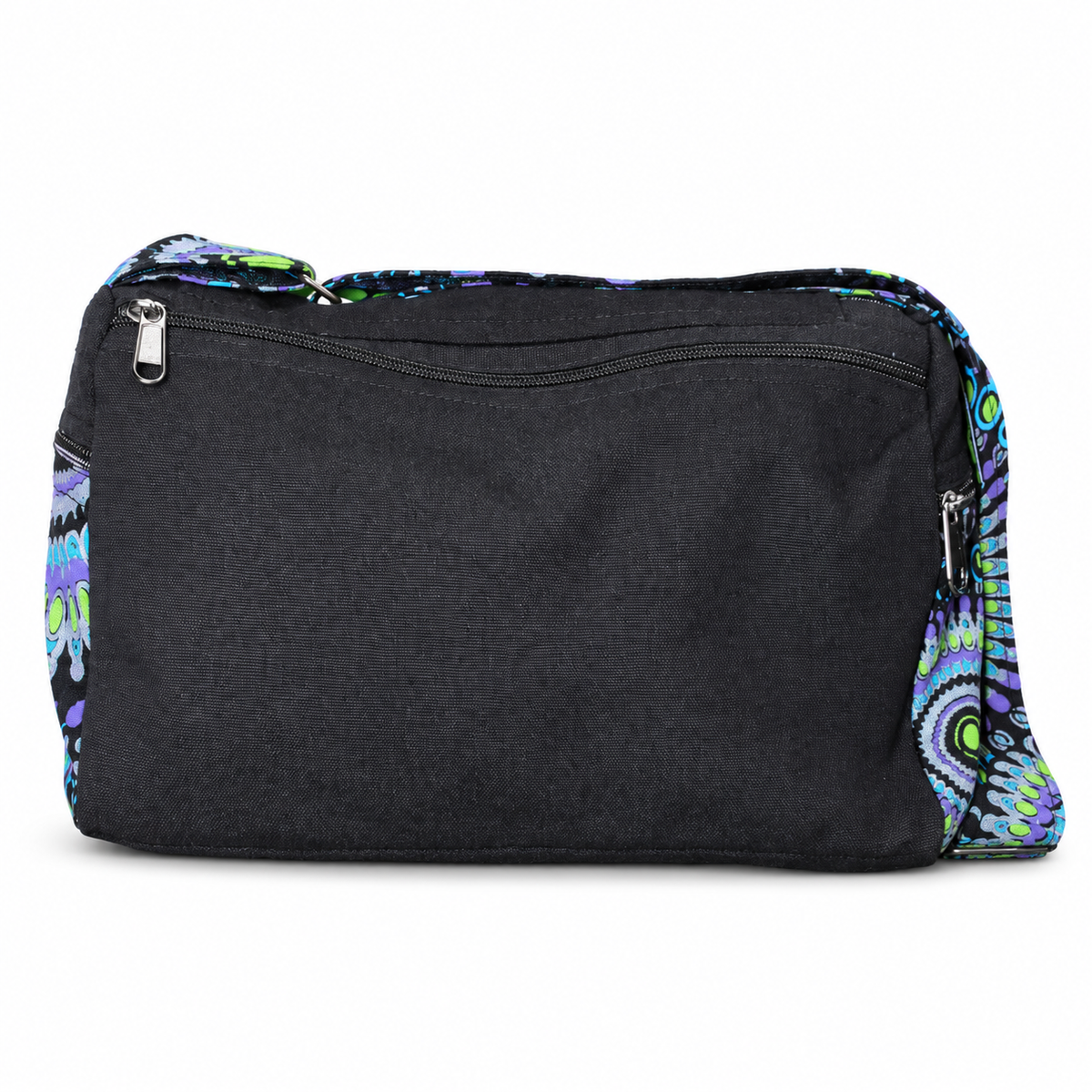 Black Blue Mandala Compact Crossbody Bag – view 3