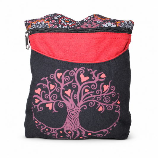 Black Pink Tree of Life Crossbody Bag – view 1