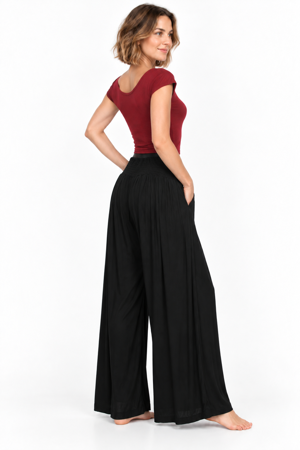 Black Split Palazzo – product view 3