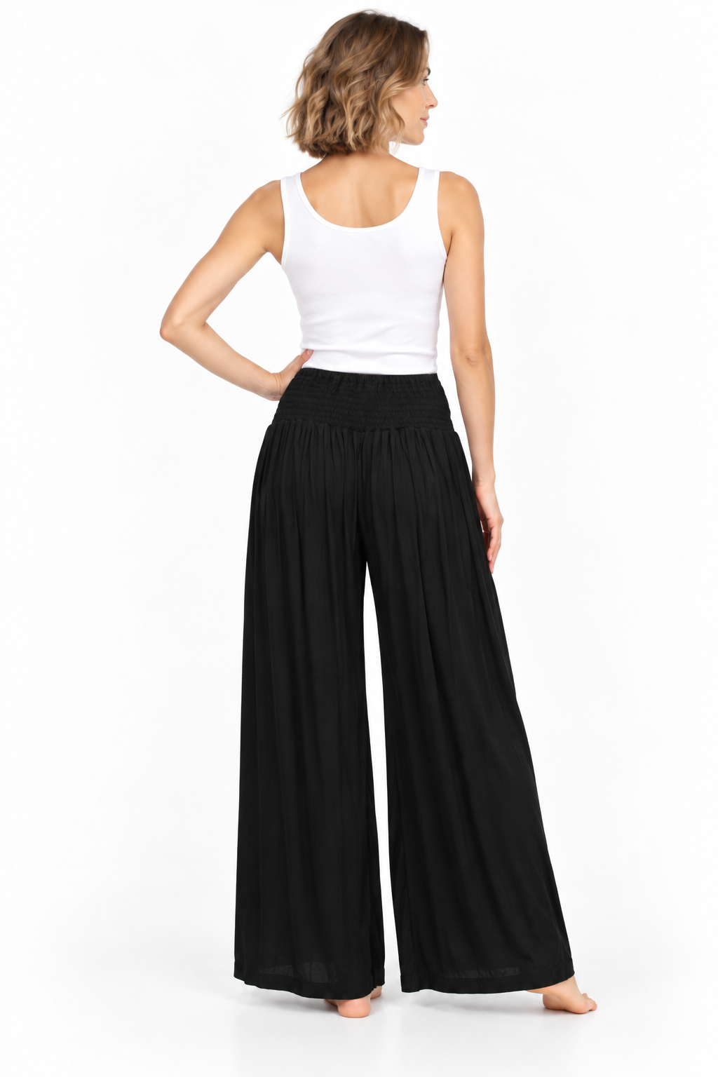 Black Split Palazzo – product view 4
