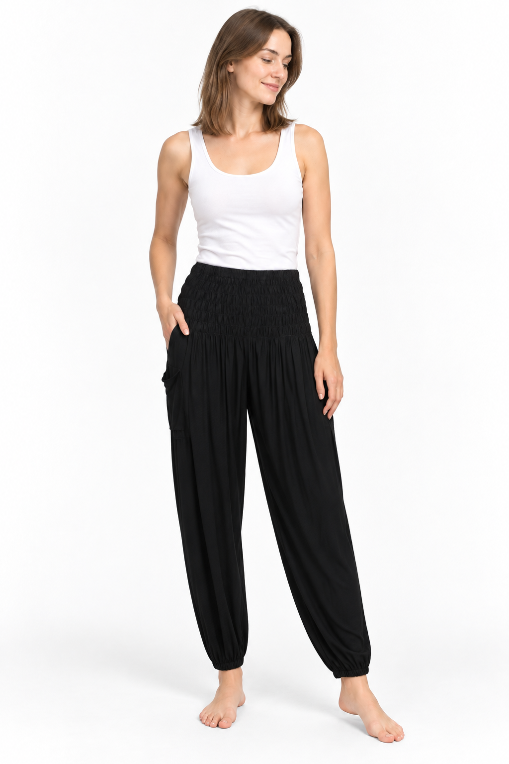 Black Tapered Pants – product view 2