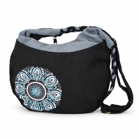 Black White Mandala Sling Bag – view 1