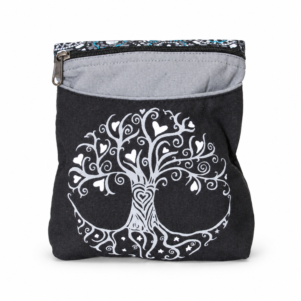Black White Tree of Life Crossbody Bag – view 1